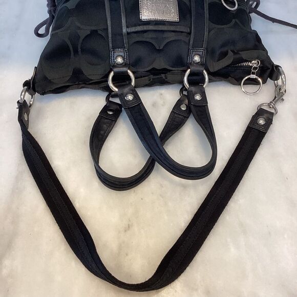 Coach Poppy Signature Spotlight Small Convertible Tote Shoulder Bag 13843 - Picture 10 of 14